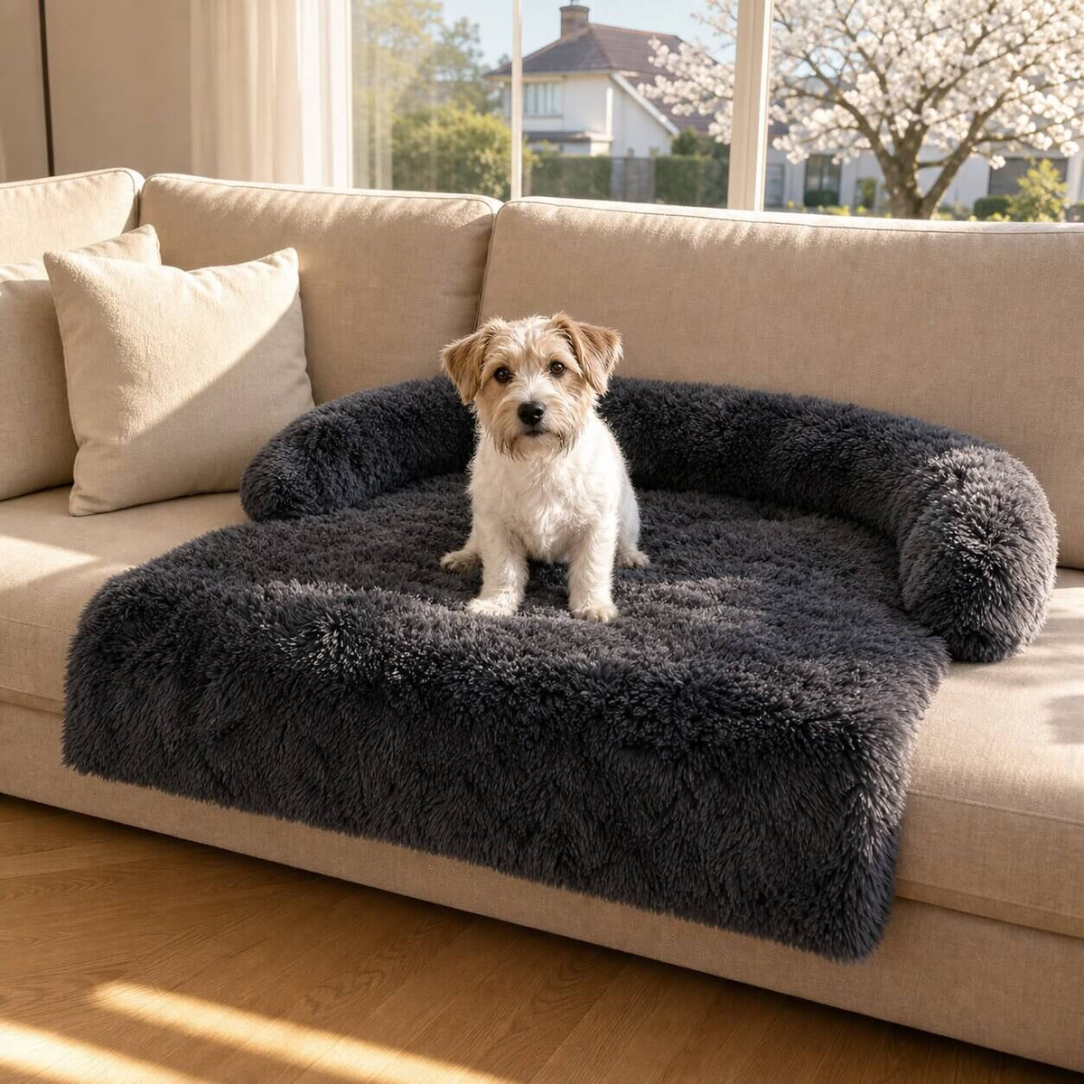 Sofaschutz für Hunde – eigener Platz mit erhöhtem Rand