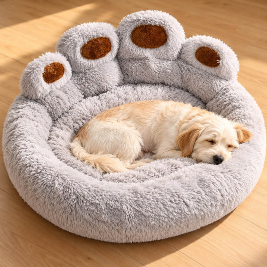 Hundebett rund – Plüsch & Polarfleece zum Einrollen