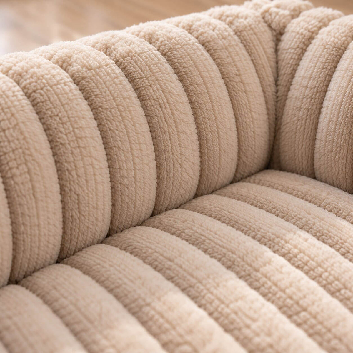 Hundebett wasserdicht im Sofa-Stil – gerippter Plüsch