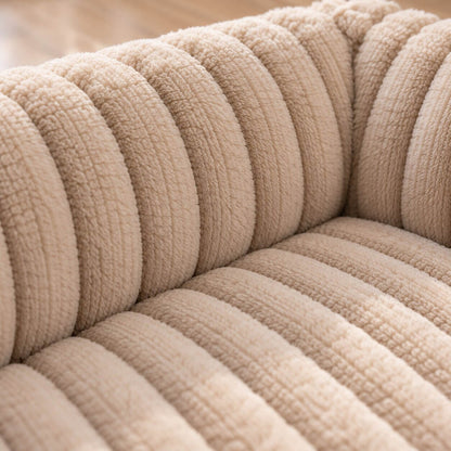 Hundebett wasserdicht im Sofa-Stil – gerippter Plüsch