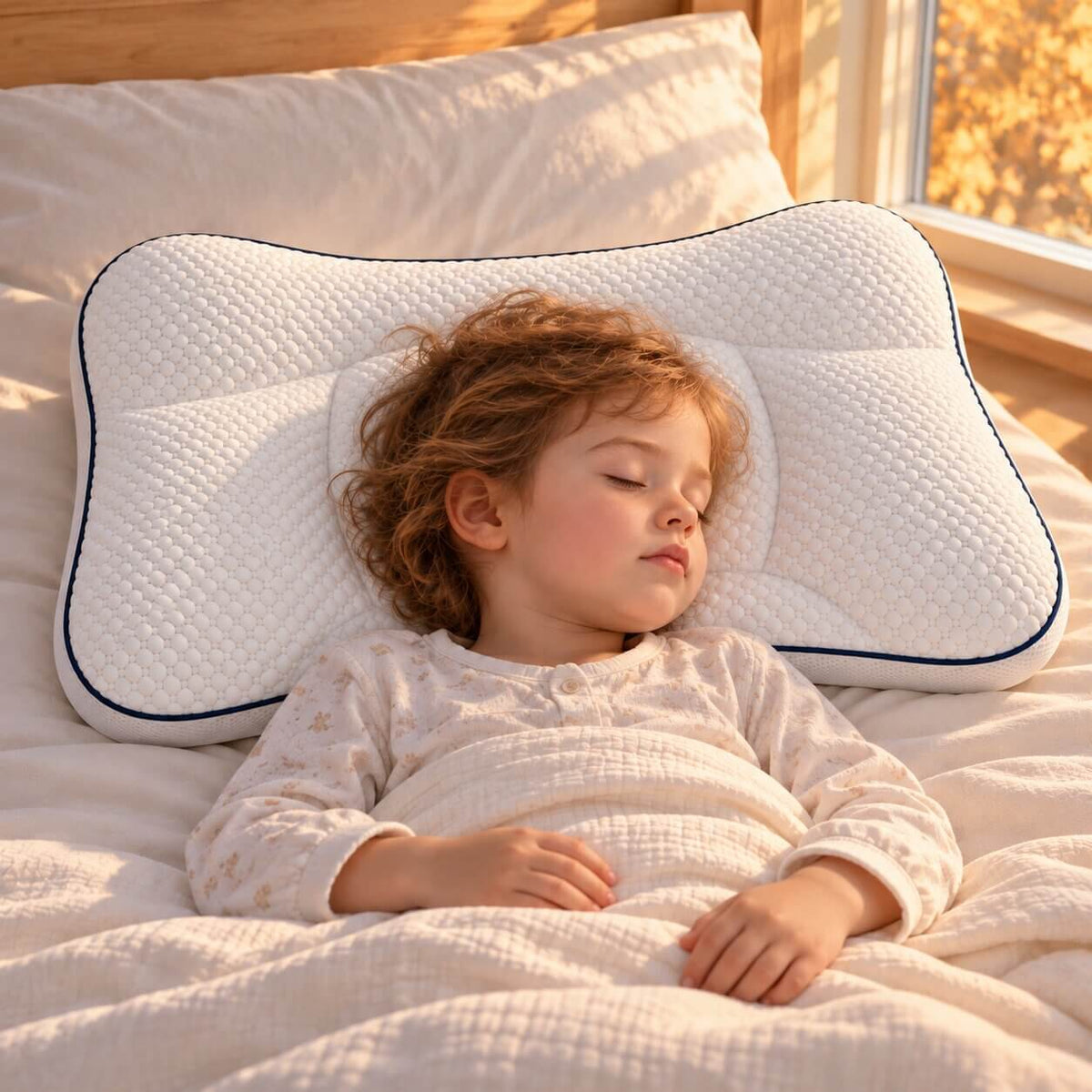 PUVANO Ergonomisches Kinderkissen