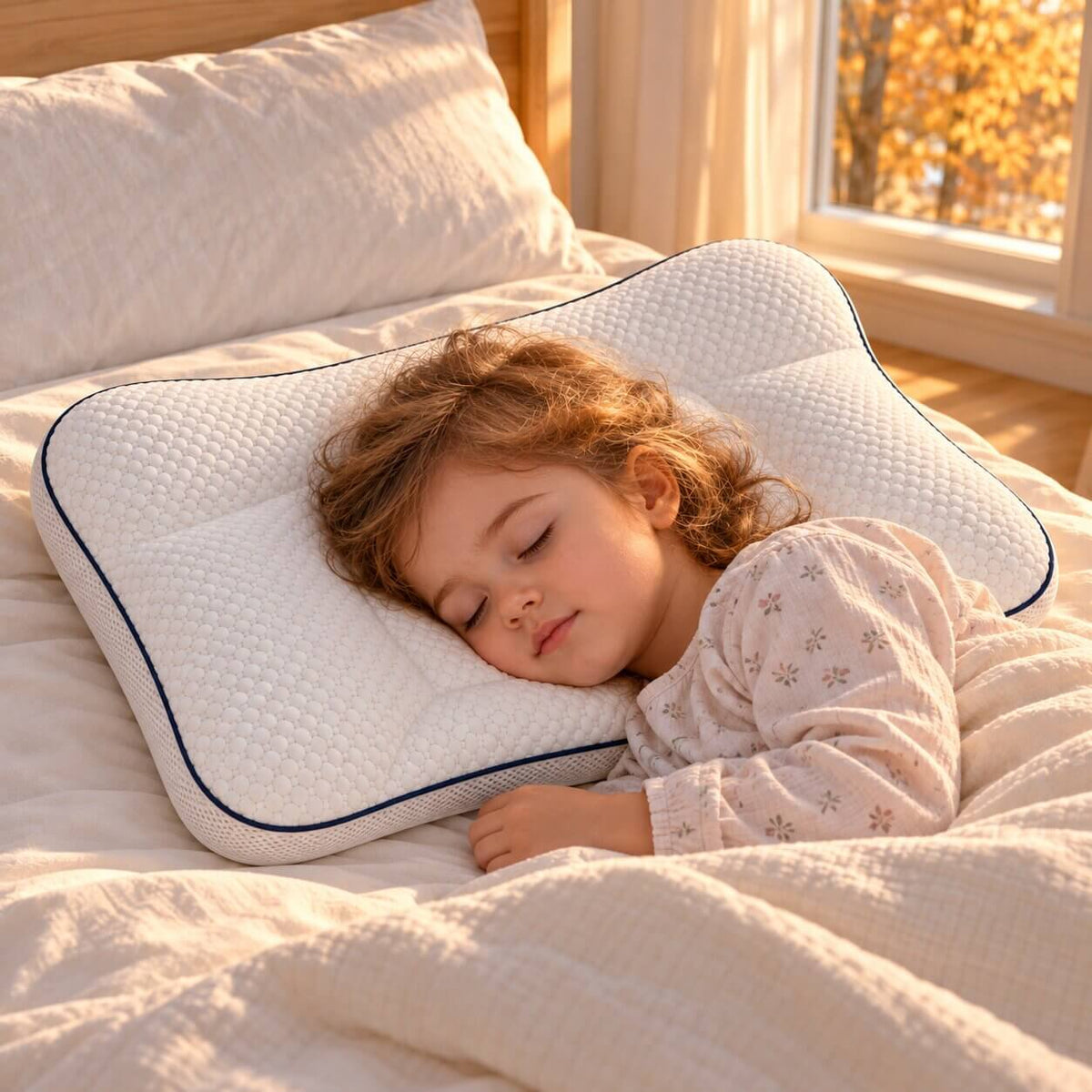 PUVANO Ergonomisches Kinderkissen