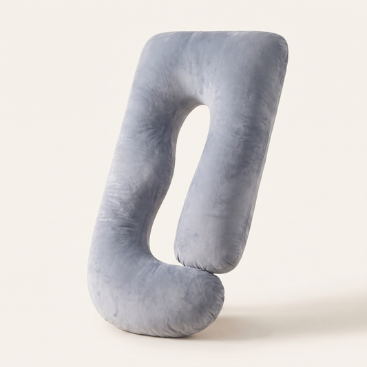PUVANO ErgoSleep Max XXL-Kissen in J-Form · 175 × 90 cm
