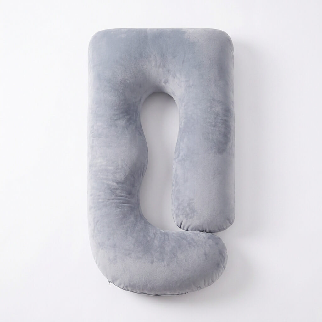 PUVANO ErgoSleep Max XXL-Kissen in J-Form · 175 × 90 cm