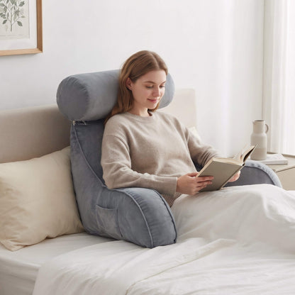 Lesekissen für Bett und Sofa – mit Armlehnen