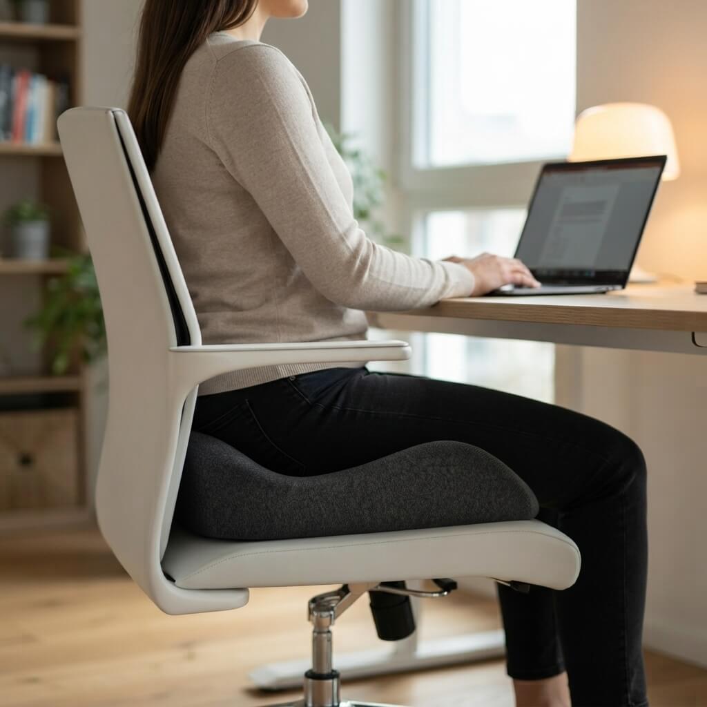 Orthopädisches Sitzkissen für Bürostuhl & Auto